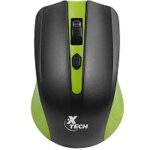 Xtech Mouse inalambrico 1600DPI 4 botones verde