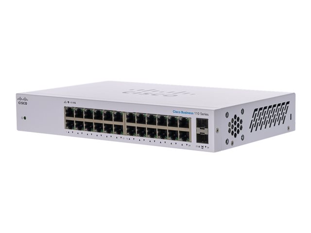 6d0f8f40-dc26-4d96-acac-0d37c21cc8d7-1 Cisco CBS110 Unmanaged 24-port GE 2x1G SFP Shared - Imagen 1