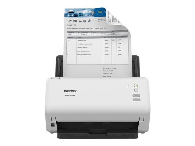 84d76bf3-b1ea-44f6-ba4b-8e3c65a3faea-2 Brother Escaner ADS-3100 Dual 40/80ipm USB 3.0 ADF - Imagen 1