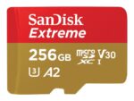 SanDisk Extreme 256GB microSDXC UHS-I Card w/ Adpt Mobile