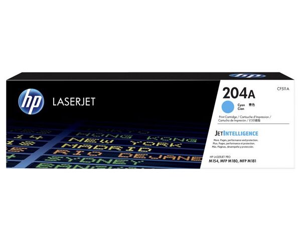 HP 204A CYAN LASERJET TONER CARTRIDGE 900 PAGS