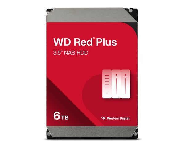 WD Red Plus WD60EFPX 6TB SATA3 256mb 5640RPM