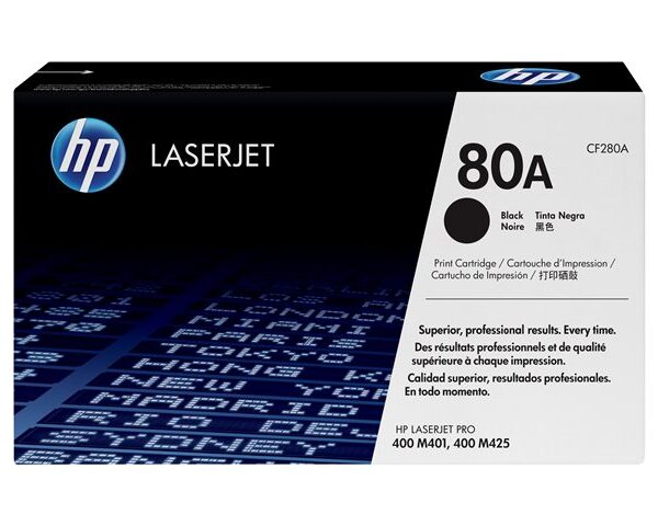 HPc 80A Black Laserjet Toner Cartridge LaserJet M401 & M