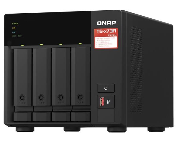 QNAP Desktop 4-bay NAS/iSCSI IP-SAN AMD Ryzen V1000 series
