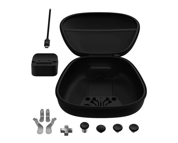 Xbox estuche transportador estacin de carga y cable USB-C.