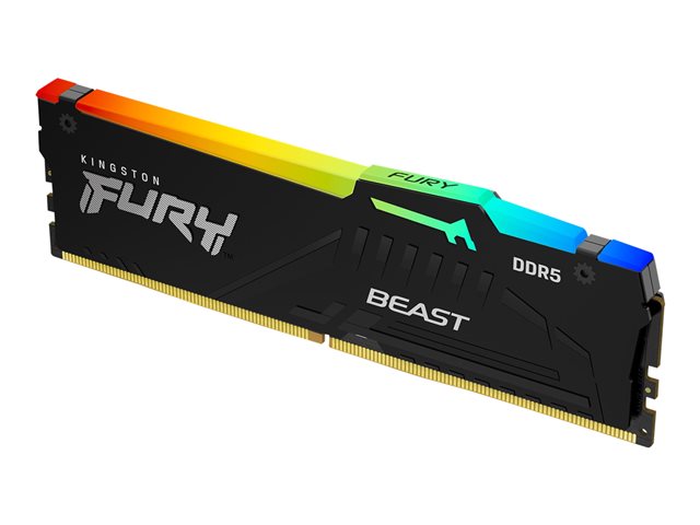 19239d1d-bc6b-4d54-8764-5b38a272834e KNF 16GB 5600MT/S DDR5 DIMM Fury Beast RGB CL40 Memory Ram - Imagen 1