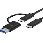 Xtech 2-in-1 USB-Cm to USB-C USB-A 2.0 m cable XTC-532