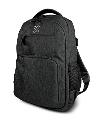 KNB-577-BK-200 KlipX mochila Stendal hasta 15.6" negra resiste agua 15Kg - Imagen 1