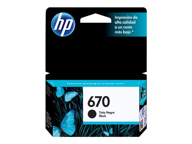 236a4f8b-7a92-42ae-97e9-4b1e4a2505d6-2 HPc CZ113AL 670 Black Ink Cartridge 250 pages - Imagen 1