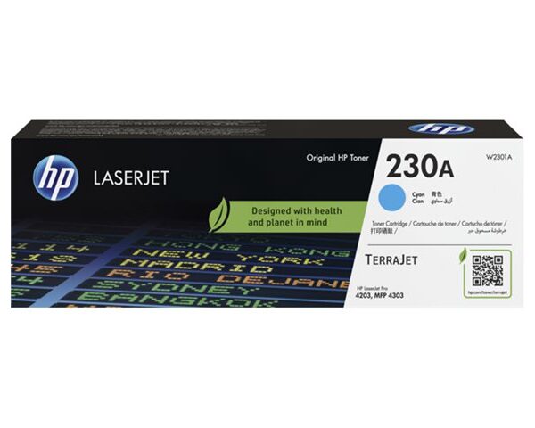 HP 230A Cyan Original LaserJet Toner Cartridge