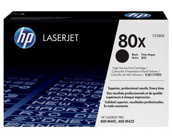 HP CF280X 80x Black Toner 6.9K