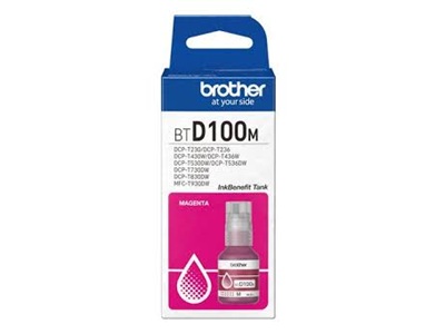 BTD100M-l-1 Brother Magenta ink botella BTD100M - Imagen 1