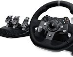 Logitech G923 Racing Wheel Wheel and pedals set - Wired - Black - for Sony PlayStation 4