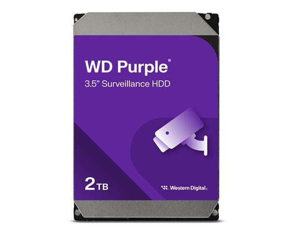 WD Hard Drive Purple WD23PURZ 2TB 64mb Surveillance 5400rpmm