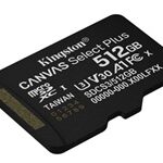 Kingston Flash Memory Cards - KNG 512MB microSD Canvas selec