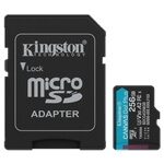 Kingston Flash Memory Cards - KNG 256GB microSD Canvas Go Pl
