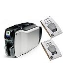 ZEBRA PRINTER ZC300 DUALSIDED KIT USB/ETHER SW+CINTA+200PVC