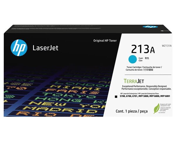 HP 213A Cyan Original LaserJet Toner Cartridge
