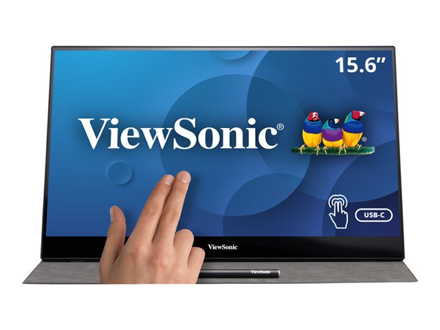 69808d6c-c3e2-4402-83d3-79d4dfefa833 VIEWSONIC Monitor 16"TD1655 TOUCH 10P/ULTRA PORTATIL <1KG - Imagen 1