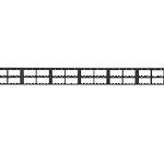 Panduit MINI-COM High Density Modular Patch panel - black - 1U - 19/23 - 48 ports