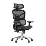 Xtech Paphos Chair Exec Black/w/arm/headrest/mesh XTF-OC415